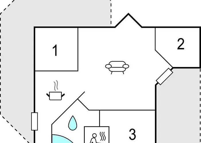 Three-bedroom In Asnas Semesterbostad